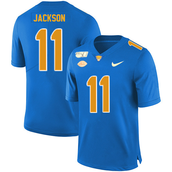 2019 Men #11 Dane Jackson Pitt Panthers College Football Jerseys Sale-Royal